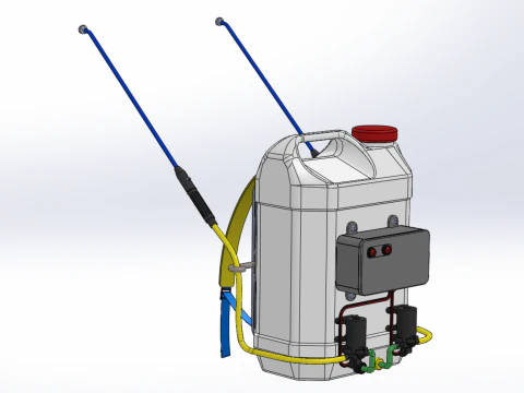 DIY ELECTRIC SPRAYER KNAPSACK JERRYCAN TANK PUMP BATTERY POWERED 3D Model