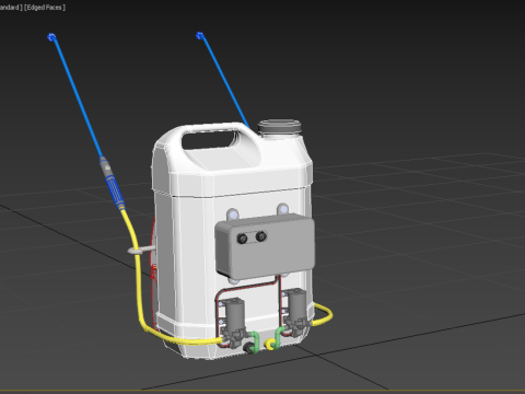 DIY ELECTRIC SPRAYER KNAPSACK JERRYCAN TANK PUMP BATTERY POWERED 3D 모델