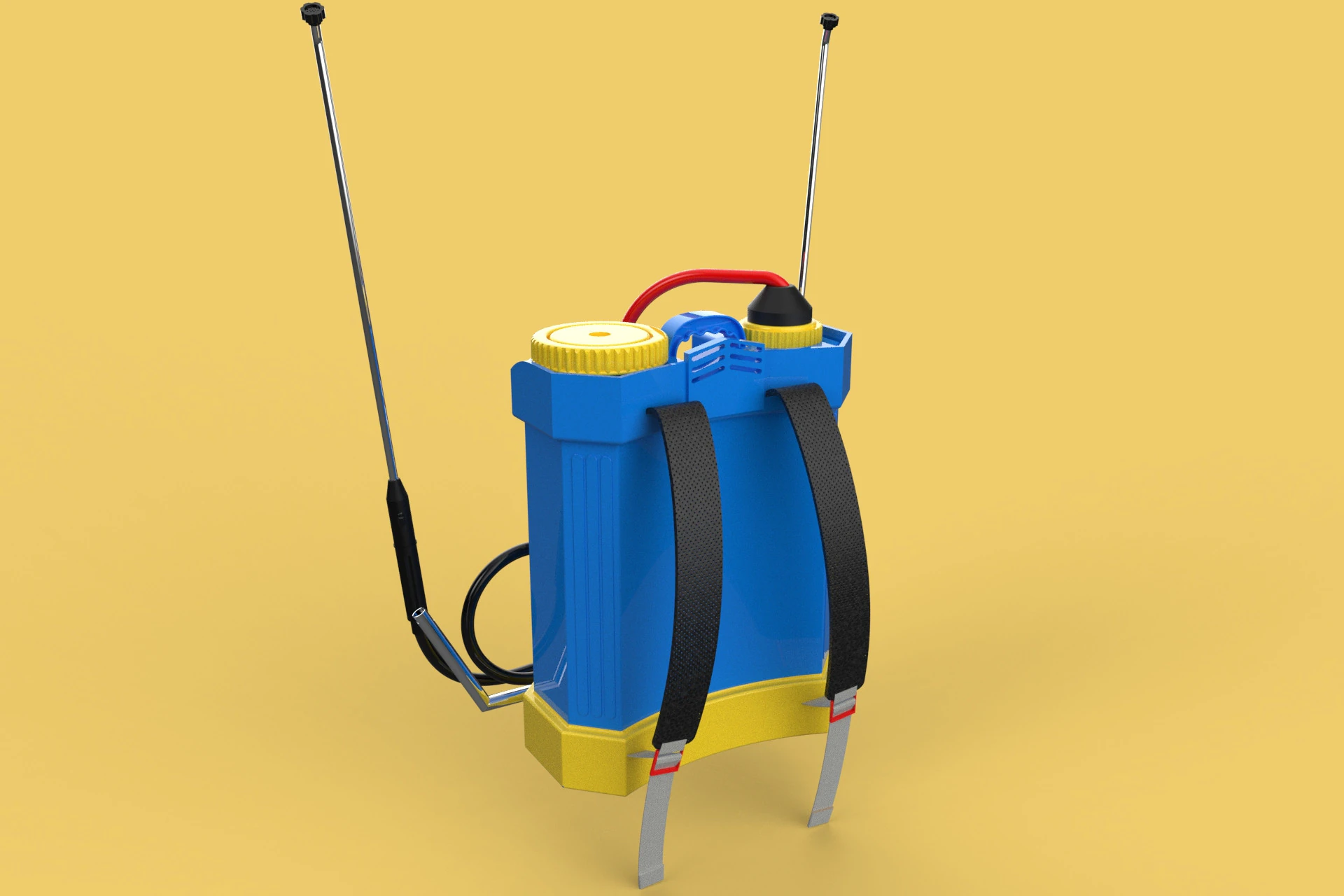 ELECTRIC SPRAYER KNAPSACK BACKPACK TANK PUMP MOTOR BATTERY SPRAY 3D Model .c4d .max .obj .3ds .fbx .stl .blend