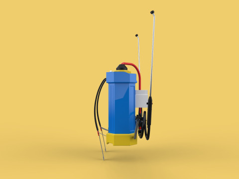 ELECTRIC SPRAYER KNAPSACK BACKPACK TANK PUMP MOTOR BATTERY SPRAY 3D Модель