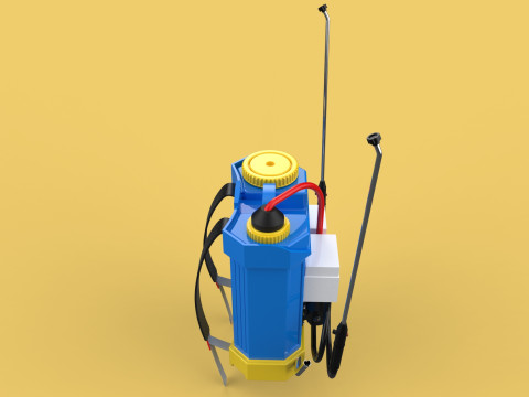 ELECTRIC SPRAYER KNAPSACK BACKPACK TANK PUMP MOTOR BATTERY SPRAY 3D Модель