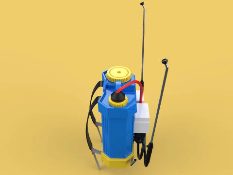 ELECTRIC SPRAYER KNAPSACK BACKPACK TANK PUMP MOTOR BATTERY SPRAY 3D Model