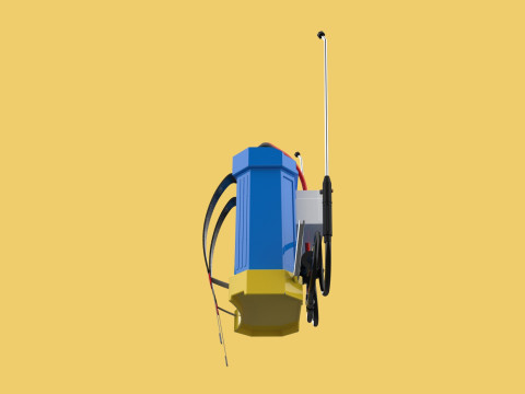 ELECTRIC SPRAYER KNAPSACK BACKPACK TANK PUMP MOTOR BATTERY SPRAY 3D Модель