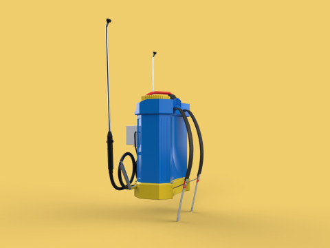 ELECTRIC SPRAYER KNAPSACK BACKPACK TANK PUMP MOTOR BATTERY SPRAY 3D Модель