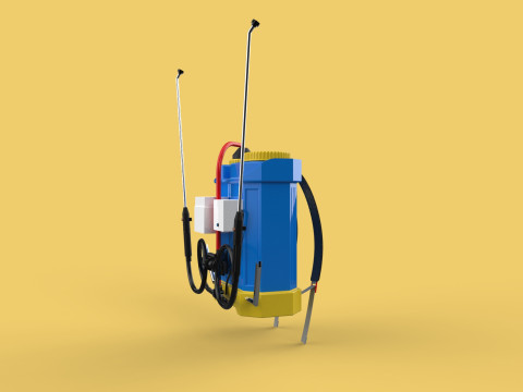 ELECTRIC SPRAYER KNAPSACK BACKPACK TANK PUMP MOTOR BATTERY SPRAY 3D Модель