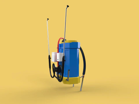ELECTRIC SPRAYER KNAPSACK BACKPACK TANK PUMP MOTOR BATTERY SPRAY 3D Model