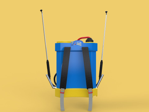 ELECTRIC SPRAYER KNAPSACK BACKPACK TANK PUMP MOTOR BATTERY SPRAY 3D Модель