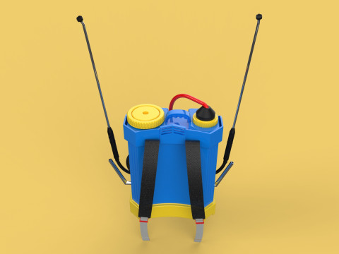 ELECTRIC SPRAYER KNAPSACK BACKPACK TANK PUMP MOTOR BATTERY SPRAY 3D Модель