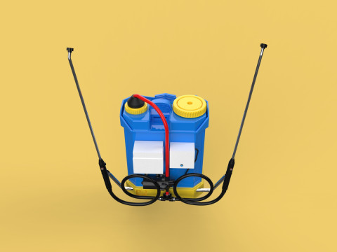 ELECTRIC SPRAYER KNAPSACK BACKPACK TANK PUMP MOTOR BATTERY SPRAY 3D Модель