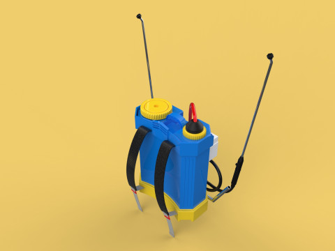 ELECTRIC SPRAYER KNAPSACK BACKPACK TANK PUMP MOTOR BATTERY SPRAY 3D Модель