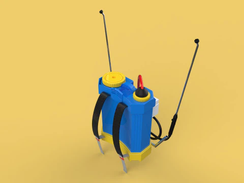 ELECTRIC SPRAYER KNAPSACK BACKPACK TANK PUMP MOTOR BATTERY SPRAY 3D Model