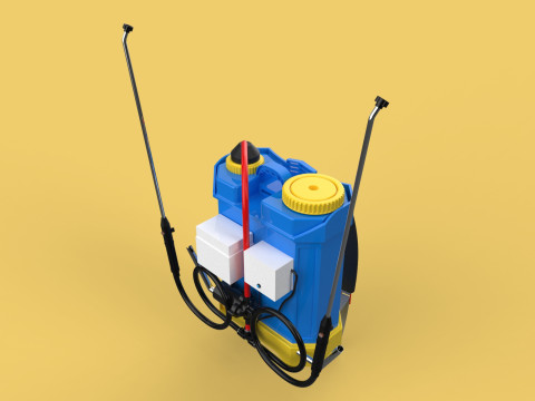 ELECTRIC SPRAYER KNAPSACK BACKPACK TANK PUMP MOTOR BATTERY SPRAY 3D Модель