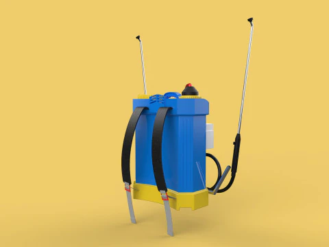 ELECTRIC SPRAYER KNAPSACK BACKPACK TANK PUMP MOTOR BATTERY SPRAY 3D Model