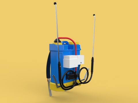 ELECTRIC SPRAYER KNAPSACK BACKPACK TANK PUMP MOTOR BATTERY SPRAY 3D Модель