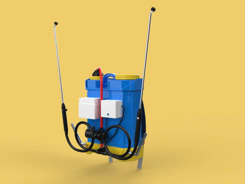 ELECTRIC SPRAYER KNAPSACK BACKPACK TANK PUMP MOTOR BATTERY SPRAY 3D Model