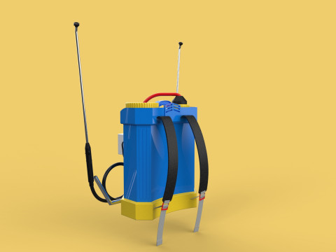 ELECTRIC SPRAYER KNAPSACK BACKPACK TANK PUMP MOTOR BATTERY SPRAY 3D Модель