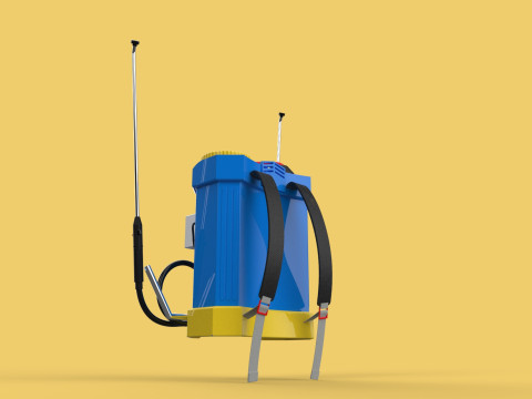 ELECTRIC SPRAYER KNAPSACK BACKPACK TANK PUMP MOTOR BATTERY SPRAY 3D Модель