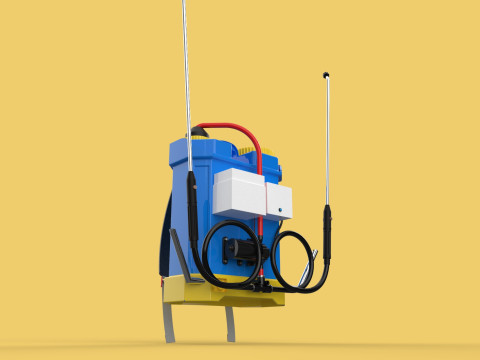 ELECTRIC SPRAYER KNAPSACK BACKPACK TANK PUMP MOTOR BATTERY SPRAY 3D Модель