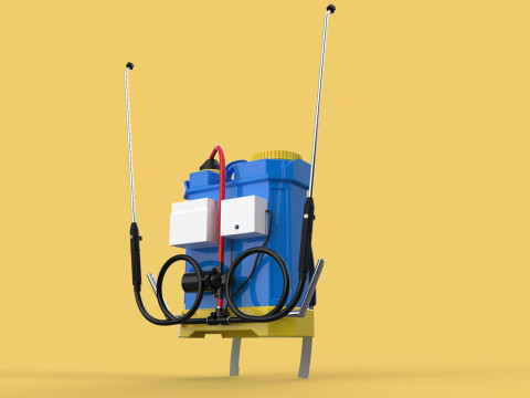 ELECTRIC SPRAYER KNAPSACK BACKPACK TANK PUMP MOTOR BATTERY SPRAY 3D Модель