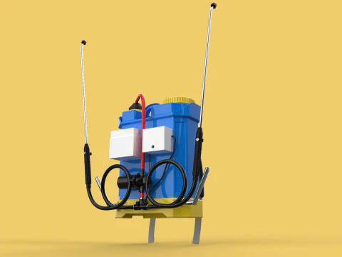 ELECTRIC SPRAYER KNAPSACK BACKPACK TANK PUMP MOTOR BATTERY SPRAY 3D Model
