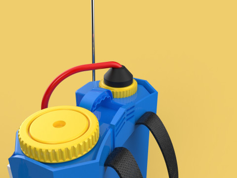 ELECTRIC SPRAYER KNAPSACK BACKPACK TANK PUMP MOTOR BATTERY SPRAY 3D Модель