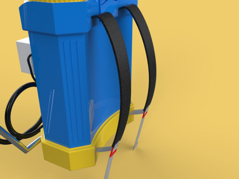 ELECTRIC SPRAYER KNAPSACK BACKPACK TANK PUMP MOTOR BATTERY SPRAY 3D Модель