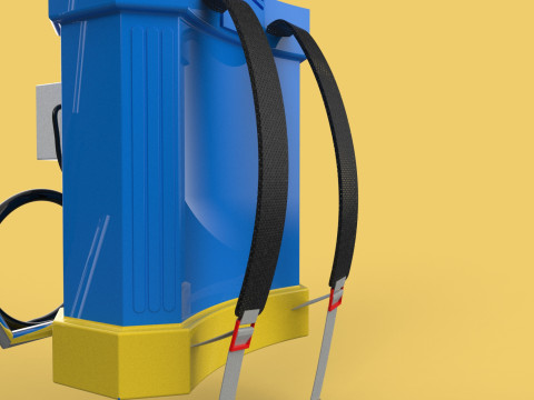 ELECTRIC SPRAYER KNAPSACK BACKPACK TANK PUMP MOTOR BATTERY SPRAY 3D Модель