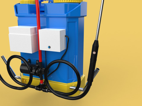 ELECTRIC SPRAYER KNAPSACK BACKPACK TANK PUMP MOTOR BATTERY SPRAY 3D Модель