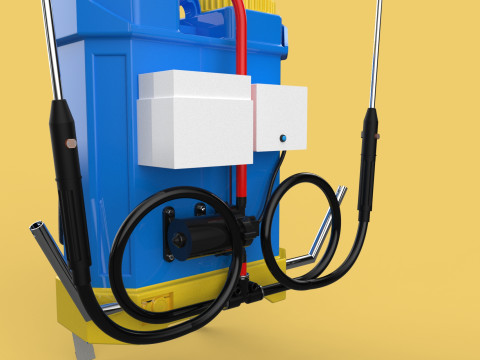 ELECTRIC SPRAYER KNAPSACK BACKPACK TANK PUMP MOTOR BATTERY SPRAY 3D Модель