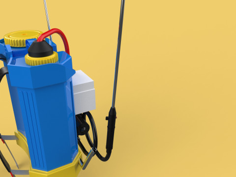 ELECTRIC SPRAYER KNAPSACK BACKPACK TANK PUMP MOTOR BATTERY SPRAY 3D Модель