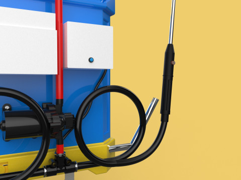 ELECTRIC SPRAYER KNAPSACK BACKPACK TANK PUMP MOTOR BATTERY SPRAY 3D Модель