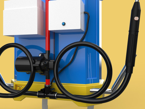 ELECTRIC SPRAYER KNAPSACK BACKPACK TANK PUMP MOTOR BATTERY SPRAY 3D Модель