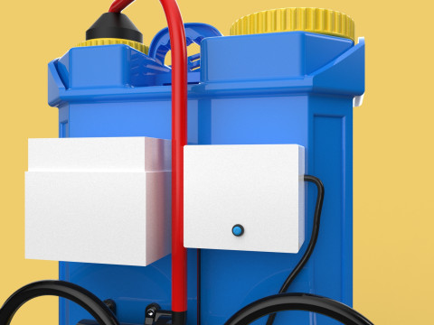 ELECTRIC SPRAYER KNAPSACK BACKPACK TANK PUMP MOTOR BATTERY SPRAY 3D Модель