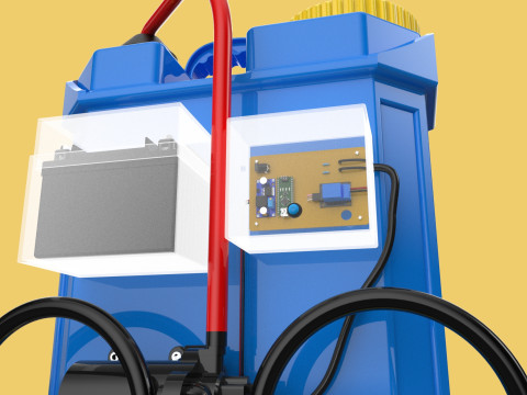 ELECTRIC SPRAYER KNAPSACK BACKPACK TANK PUMP MOTOR BATTERY SPRAY 3D Модель