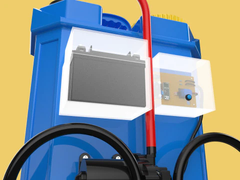 ELECTRIC SPRAYER KNAPSACK BACKPACK TANK PUMP MOTOR BATTERY SPRAY 3D Model