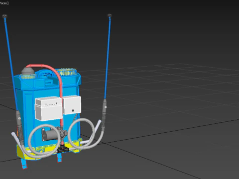 ELECTRIC SPRAYER KNAPSACK BACKPACK TANK PUMP MOTOR BATTERY SPRAY 3D Model