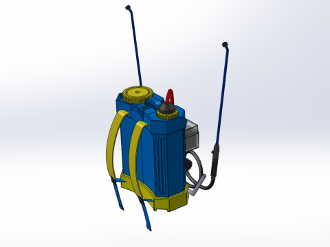ELECTRIC SPRAYER KNAPSACK BACKPACK TANK PUMP MOTOR BATTERY SPRAY 3D Модель