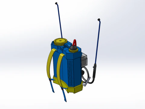 ELECTRIC SPRAYER KNAPSACK BACKPACK TANK PUMP MOTOR BATTERY SPRAY 3D Model