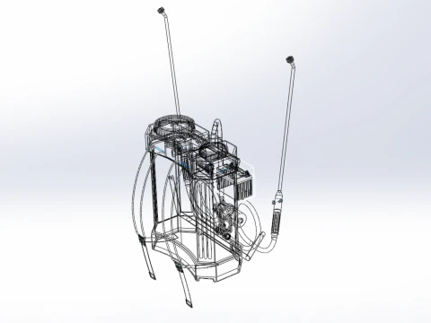 ELECTRIC SPRAYER KNAPSACK BACKPACK TANK PUMP MOTOR BATTERY SPRAY 3D Model