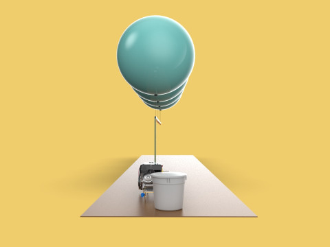 HYDROGEN HELIUM BALLOON PESTICIDE SPRAYER AGRICULTURAL FARMS 3D मॉडल