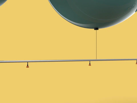 BALON WODOROWY HELOWY Opryskiwacz pestycyd&oacute;w GOSPODARSTWA ROLNE Model 3D