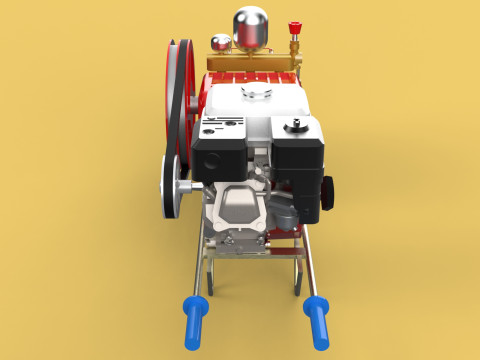 PLUNGER PUMP GASOLINE ENGINE SPRAYER PRESSURE WATER JET CAR WASH 3D Model