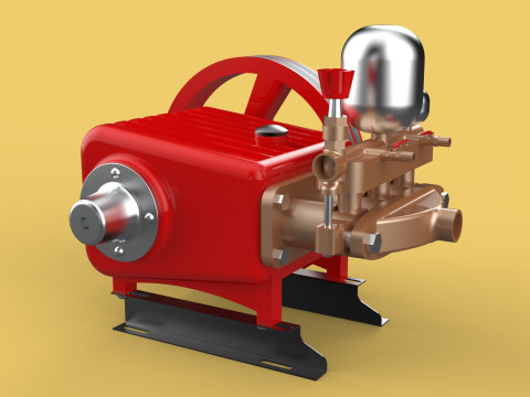 PLUNGER PUMP SPRAYER HIGH PRESSURE WATER CAR WASH AGRICULTURAL 3D Model