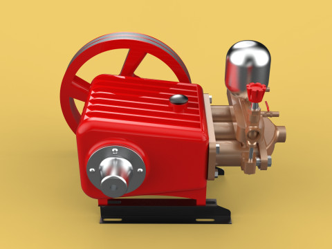 PLUNGER PUMP SPRAYER HIGH PRESSURE WATER CAR WASH AGRICULTURAL 3D Model