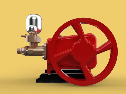 PLUNGER PUMP SPRAYER HIGH PRESSURE WATER CAR WASH AGRICULTURAL 3D Model