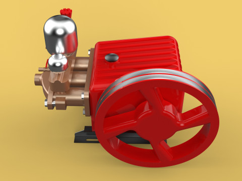 PLUNGER PUMP SPRAYER HIGH PRESSURE WATER CAR WASH AGRICULTURAL 3D Model