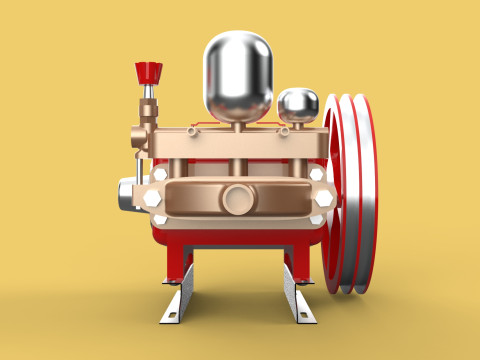 PLUNGER PUMP SPRAYER HIGH PRESSURE WATER CAR WASH AGRICULTURAL 3D Model