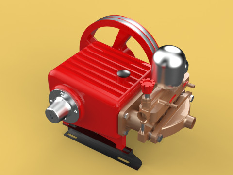 PLUNGER PUMP SPRAYER HIGH PRESSURE WATER CAR WASH AGRICULTURAL 3D Model