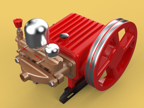 PLUNGER PUMP SPRAYER HIGH PRESSURE WATER CAR WASH AGRICULTURAL 3D Model