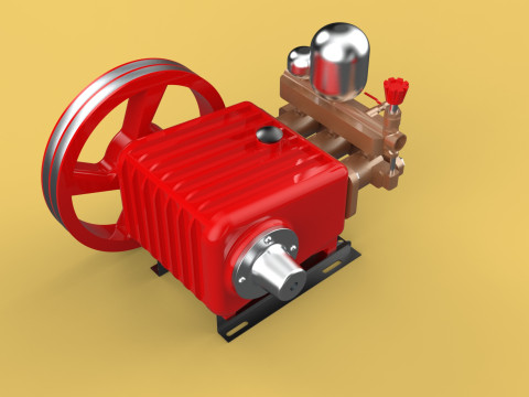 PLUNGER PUMP SPRAYER HIGH PRESSURE WATER CAR WASH AGRICULTURAL 3D Model